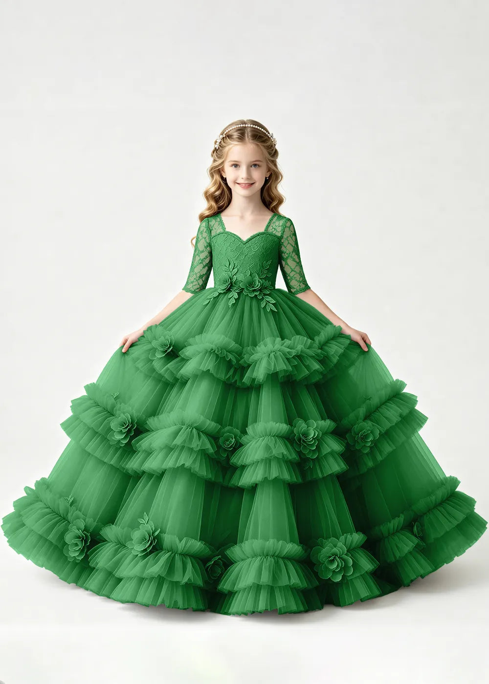 Spitzenkleid mit schulterfreiem Design