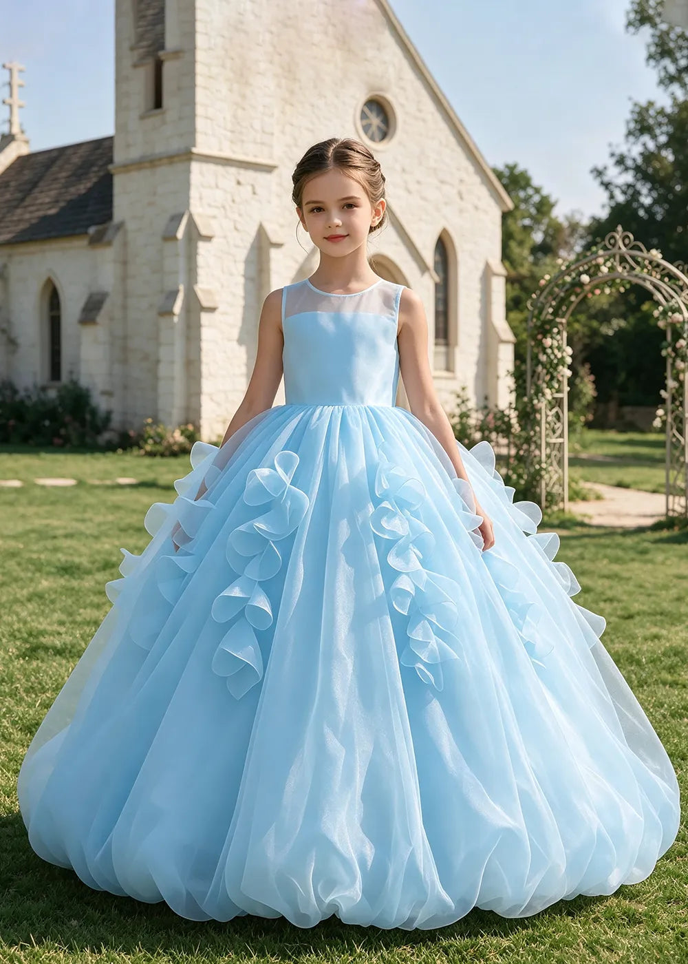 Spitzenkleid mit schulterfreiem Design