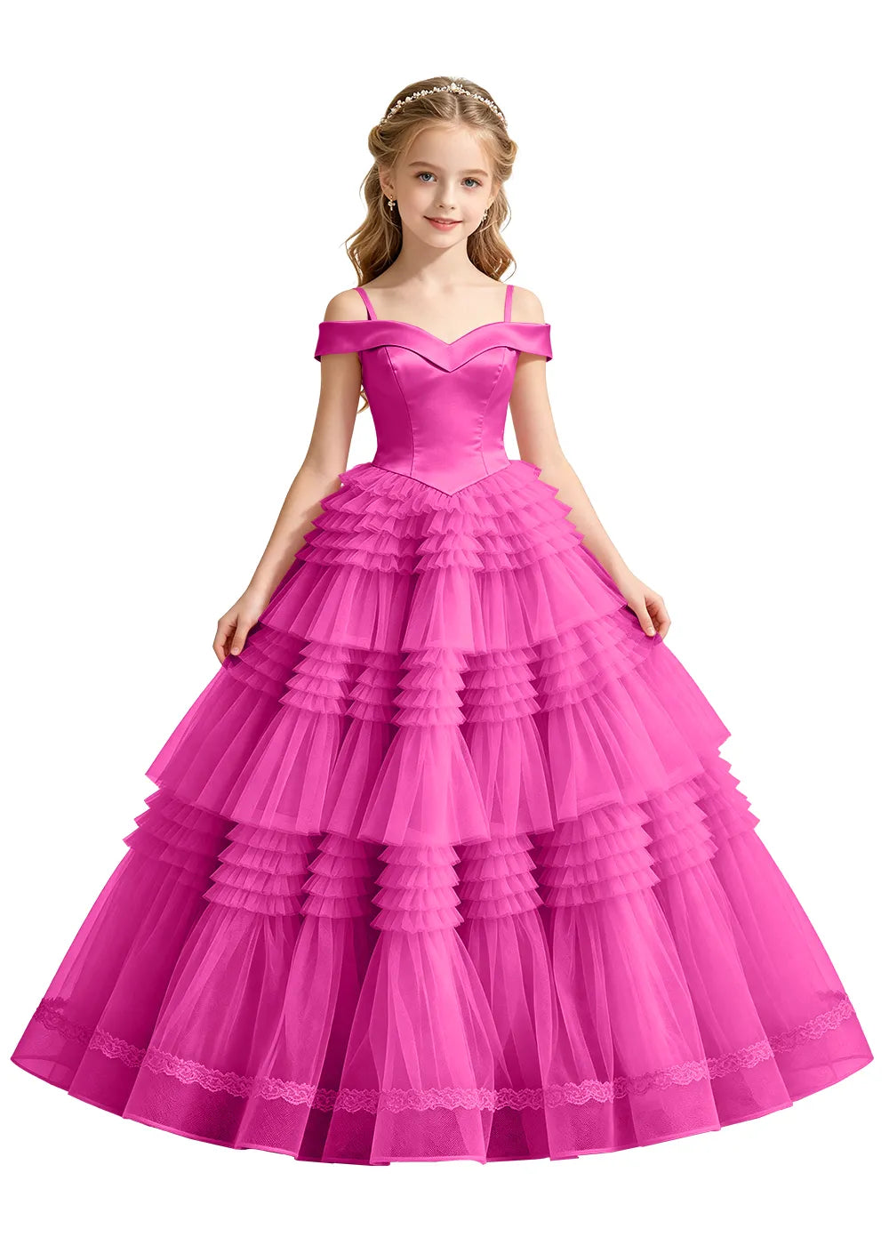 Spitzenkleid mit schulterfreiem Design