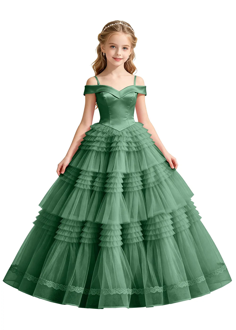 Spitzenkleid mit schulterfreiem Design