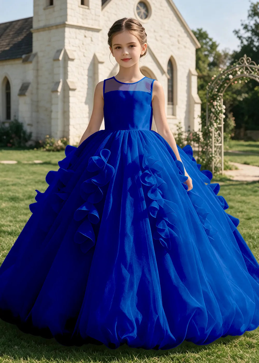 Spitzenkleid mit schulterfreiem Design