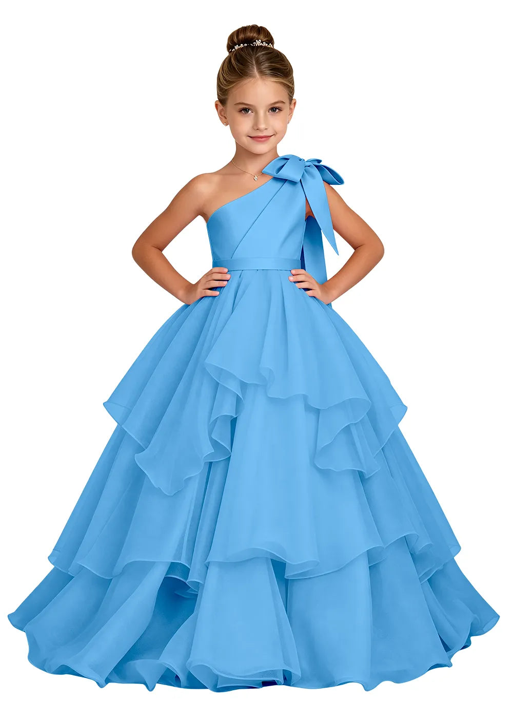 Spitzenkleid mit schulterfreiem Design