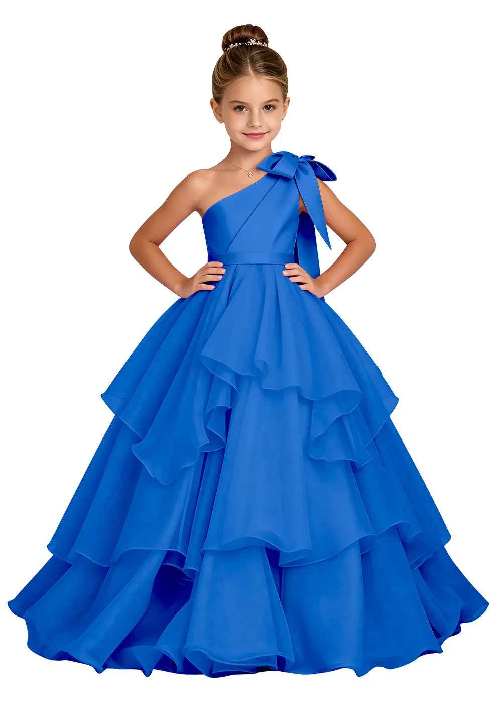 Spitzenkleid mit schulterfreiem Design