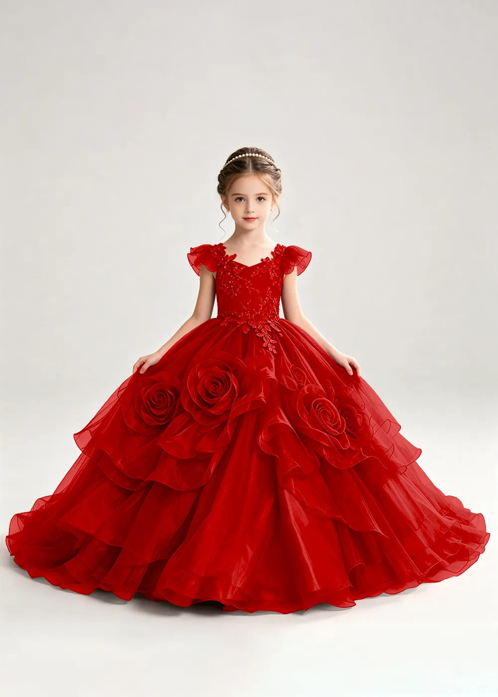 Spitzenkleid mit schulterfreiem Design