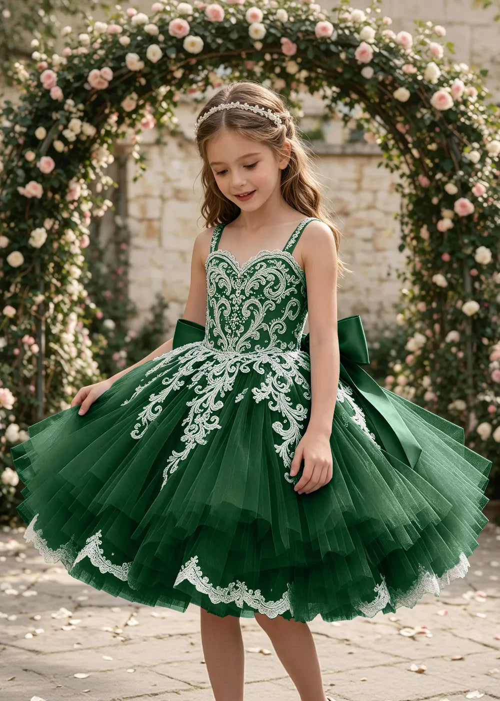Spitzenkleid mit schulterfreiem Design