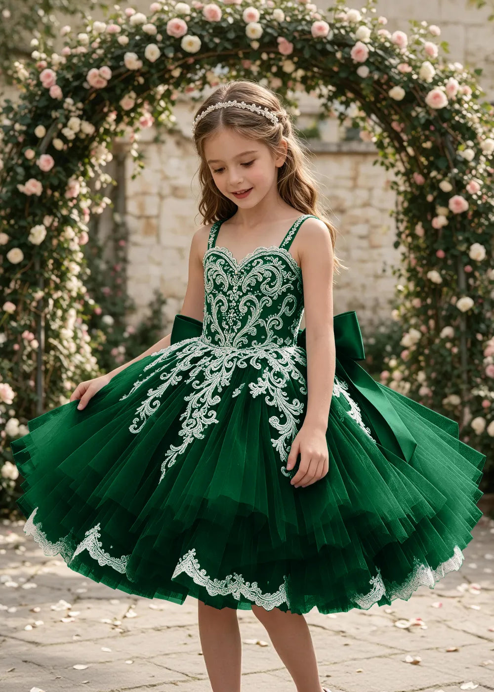 Spitzenkleid mit schulterfreiem Design
