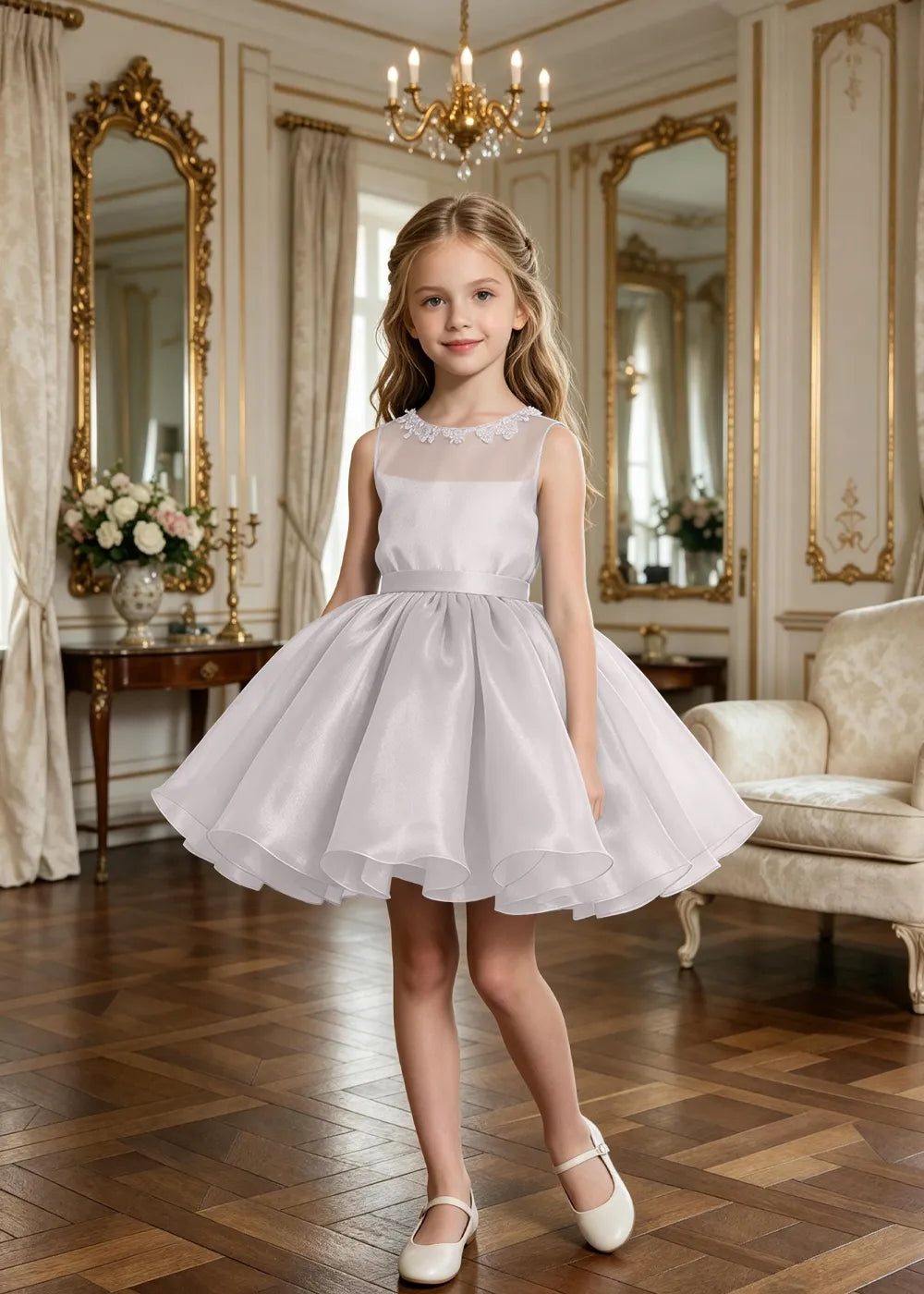 Spitzenkleid mit schulterfreiem Design