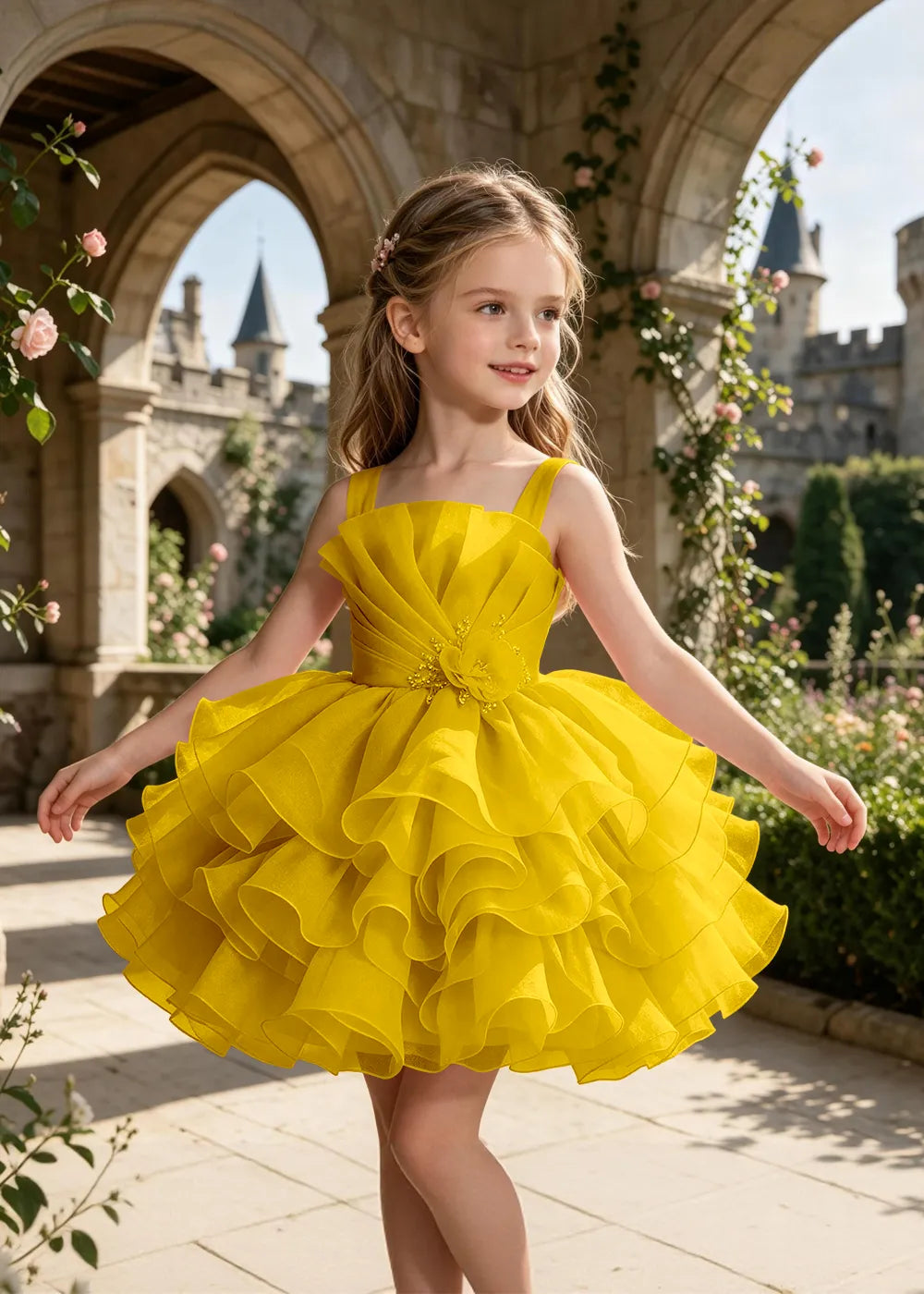 Spitzenkleid mit schulterfreiem Design