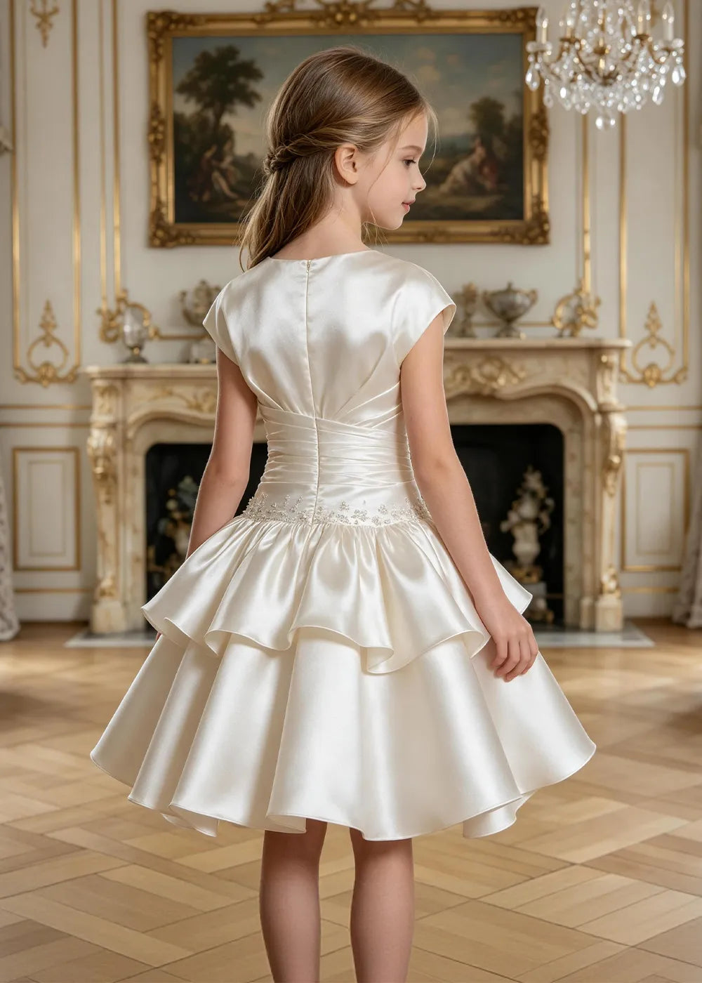 Rosamund Asymmetric Ruffle Junior Formal Dress