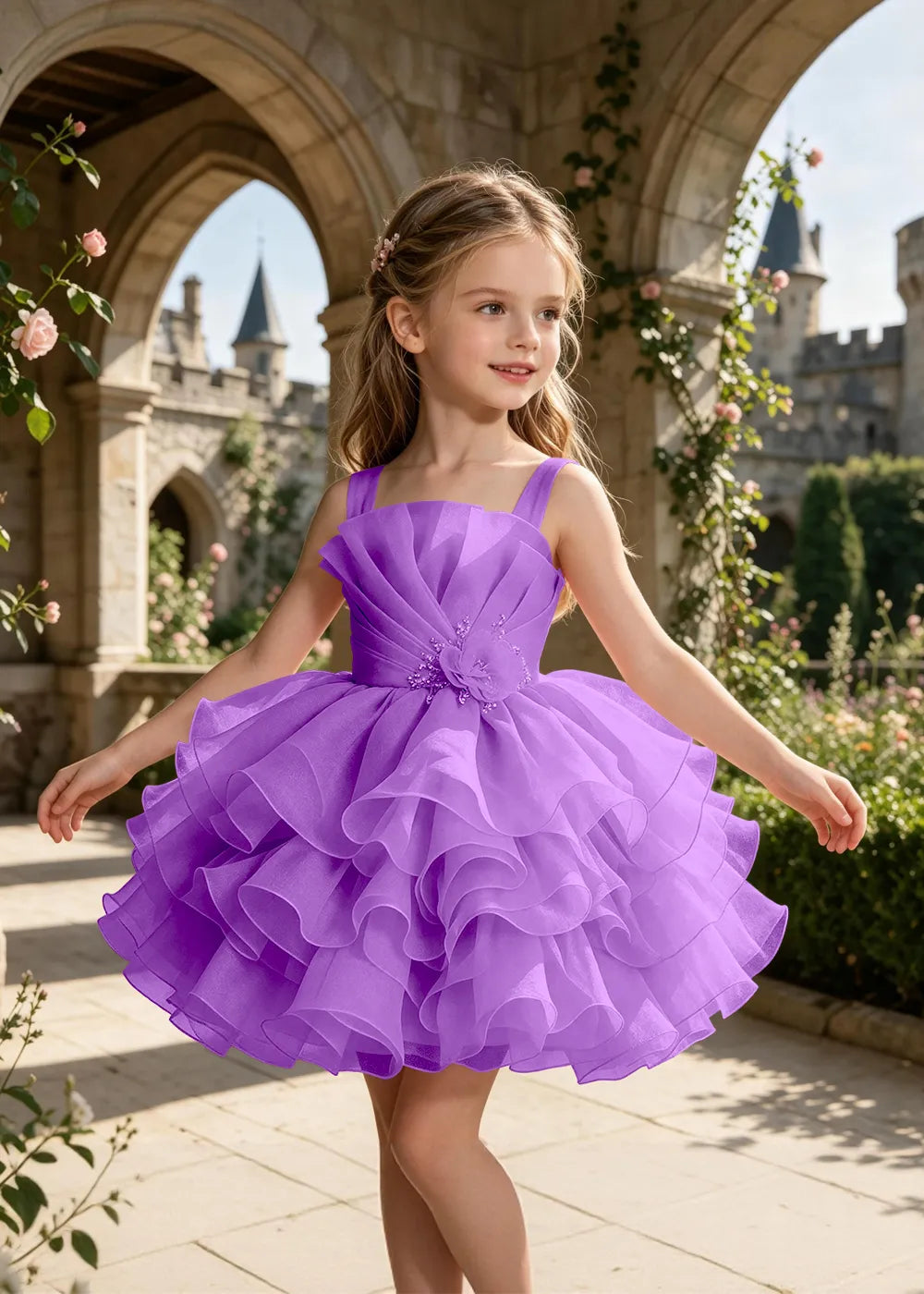 Spitzenkleid mit schulterfreiem Design