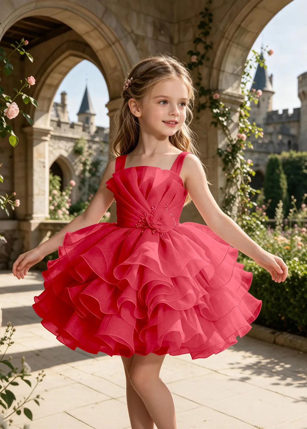 Spitzenkleid mit schulterfreiem Design