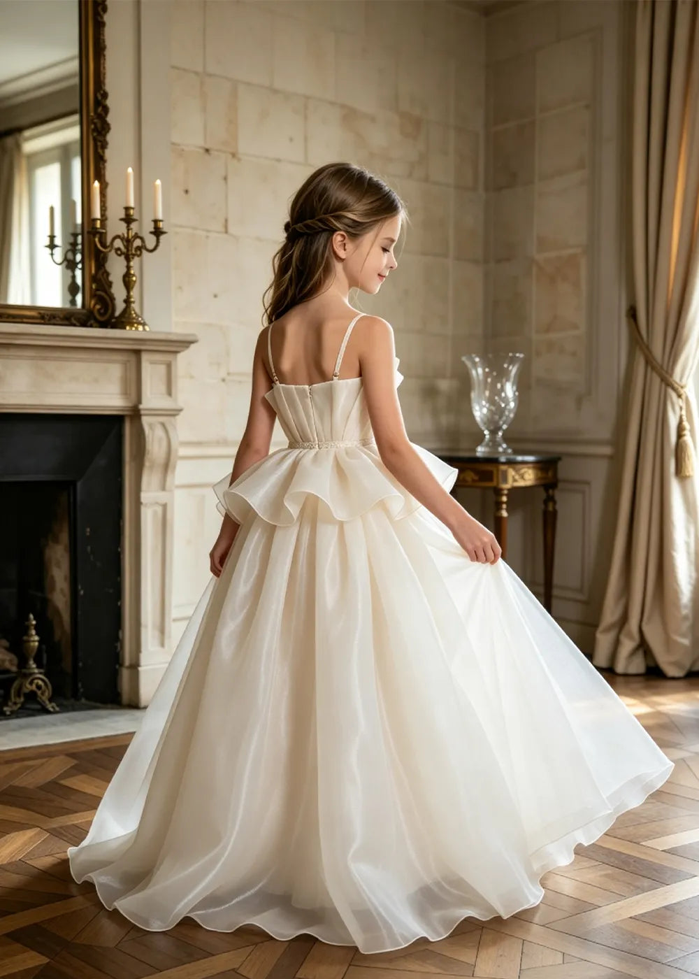 Minimalist Junior Bridesmaid Princess Dress