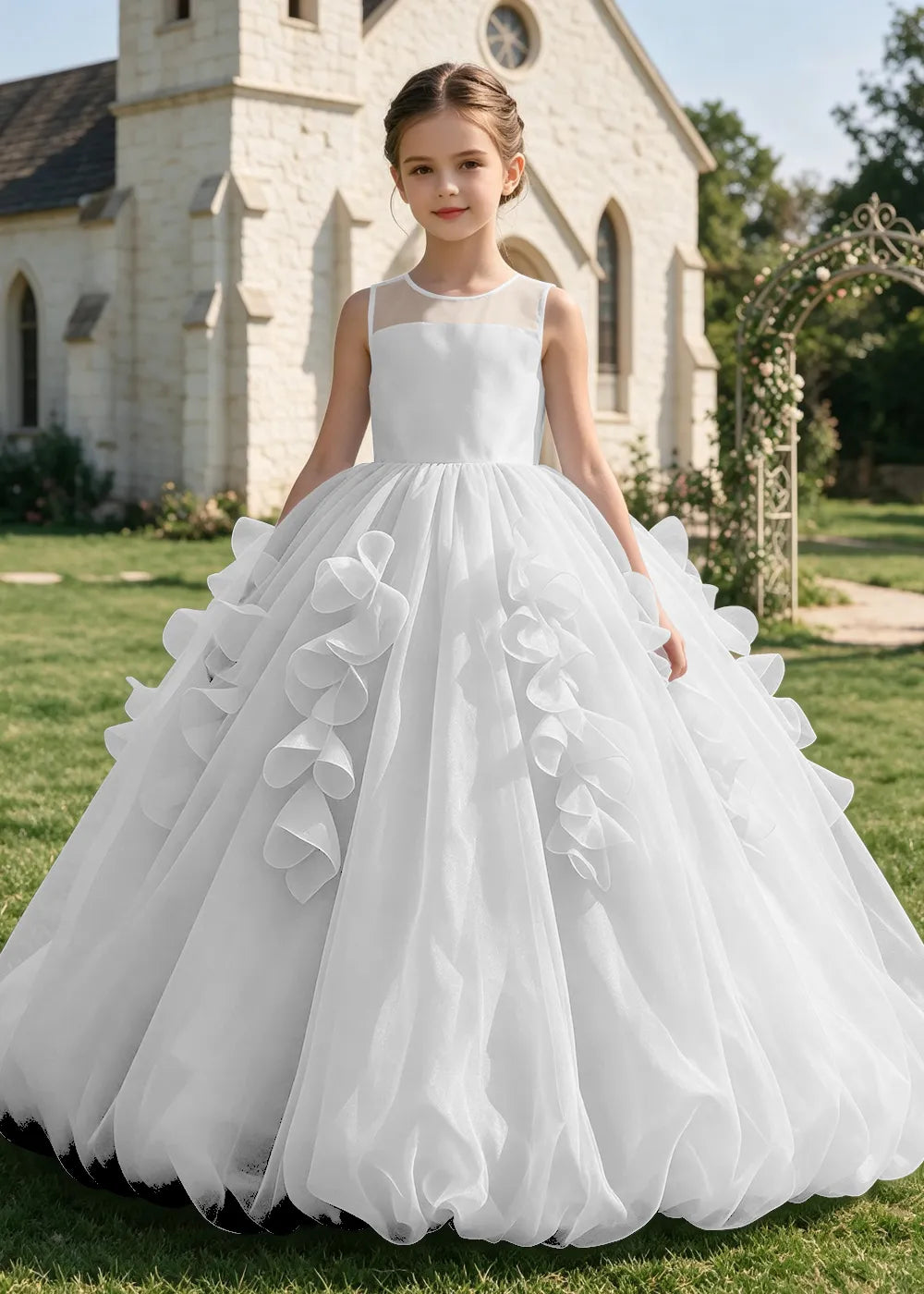 Spitzenkleid mit schulterfreiem Design