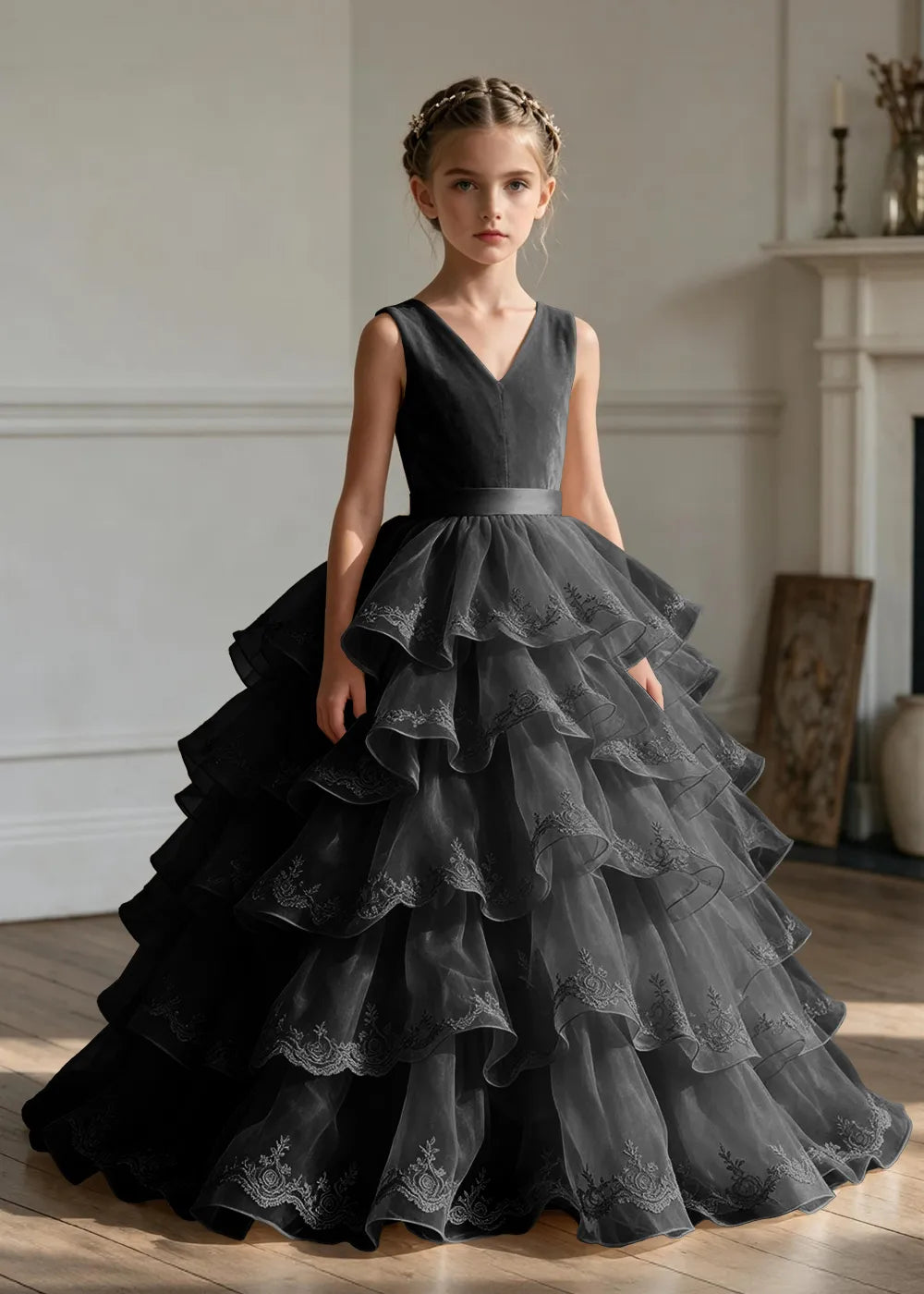 Spitzenkleid mit schulterfreiem Design