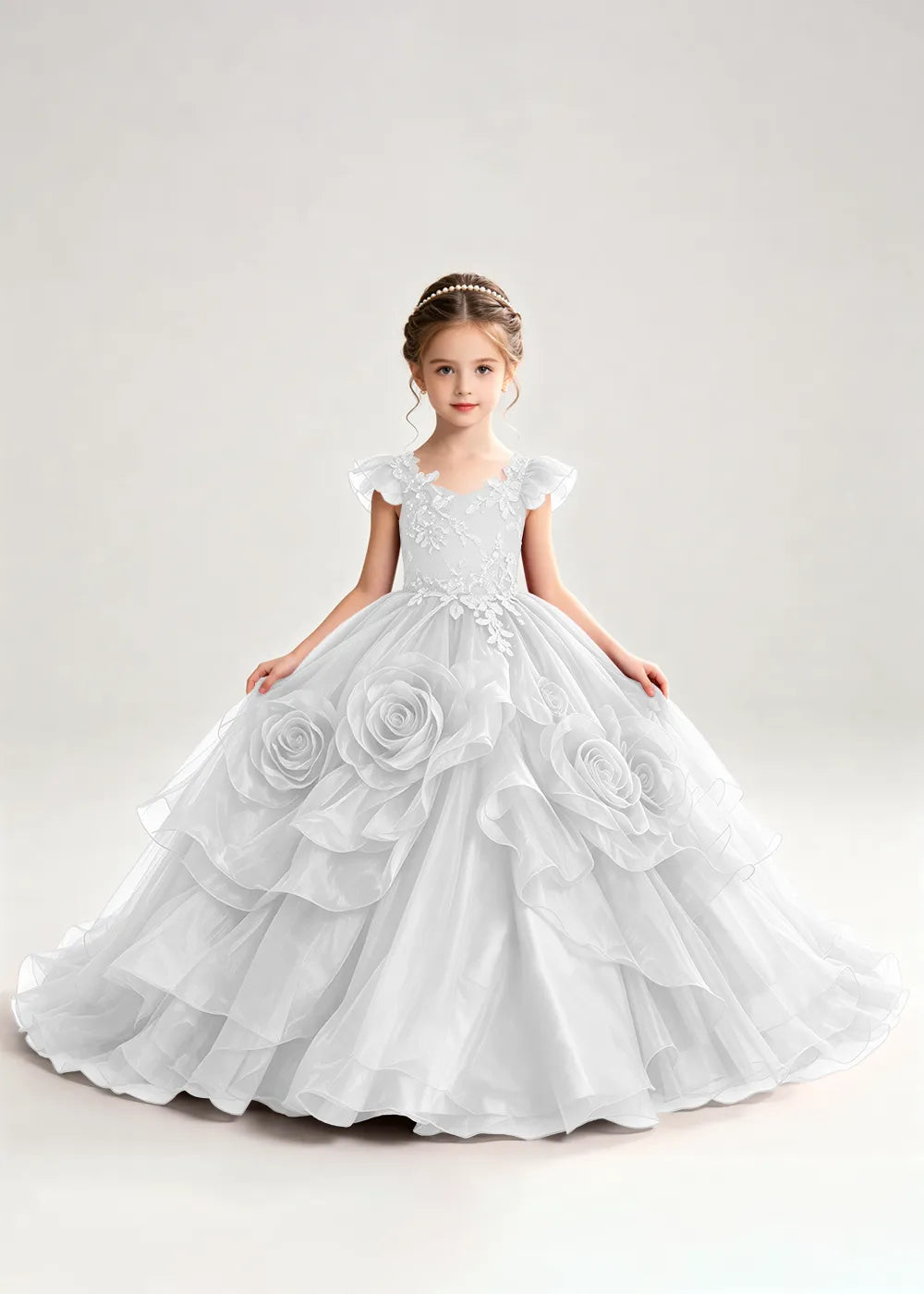 Spitzenkleid mit schulterfreiem Design