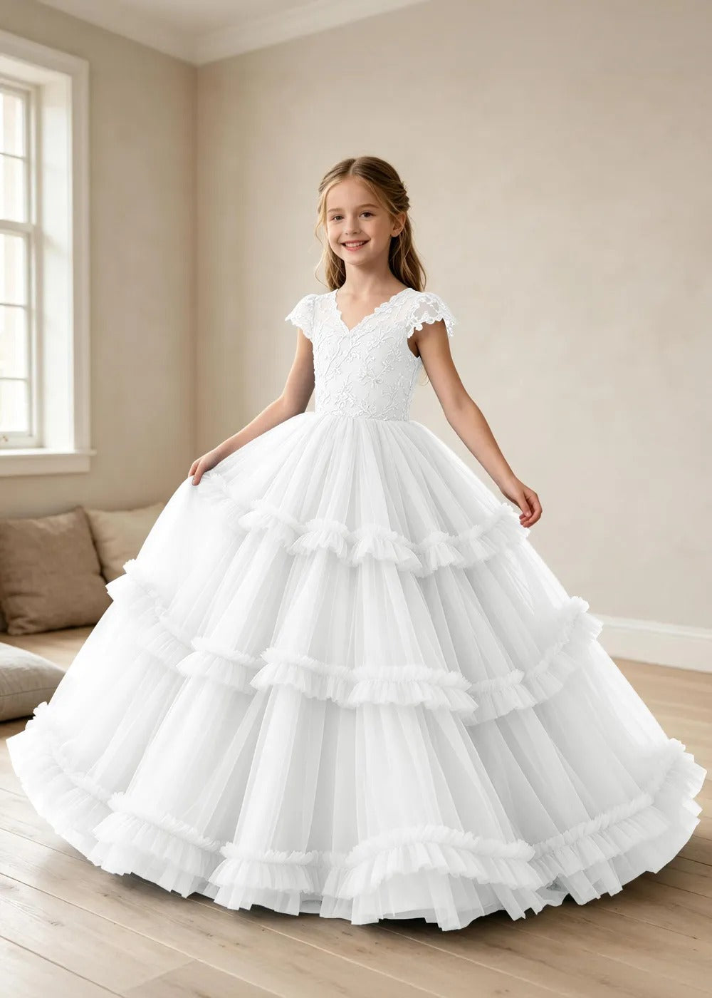 Spitzenkleid mit schulterfreiem Design