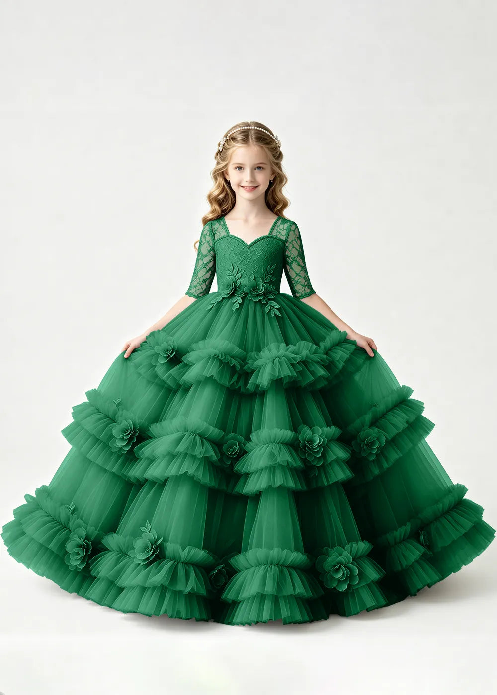 Spitzenkleid mit schulterfreiem Design