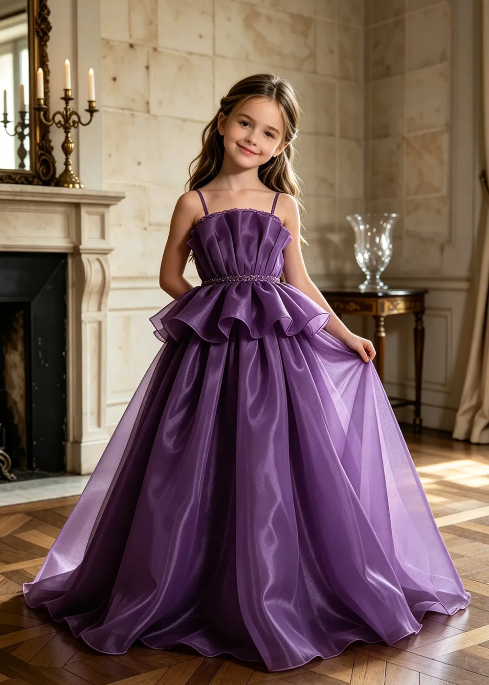 Minimalist Junior Bridesmaid Princess Dress
