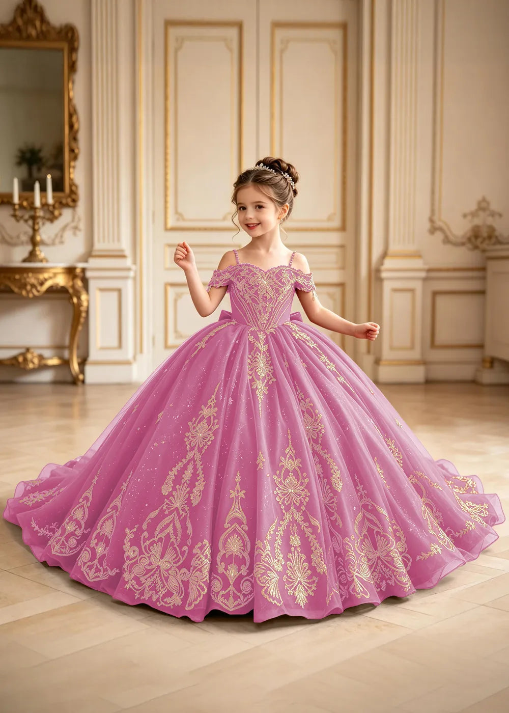 Royal Off-Shoulder Corset Princess Formal Gown