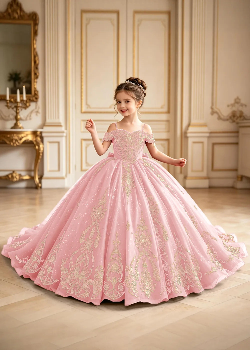 Royal Off-Shoulder Corset Princess Formal Gown