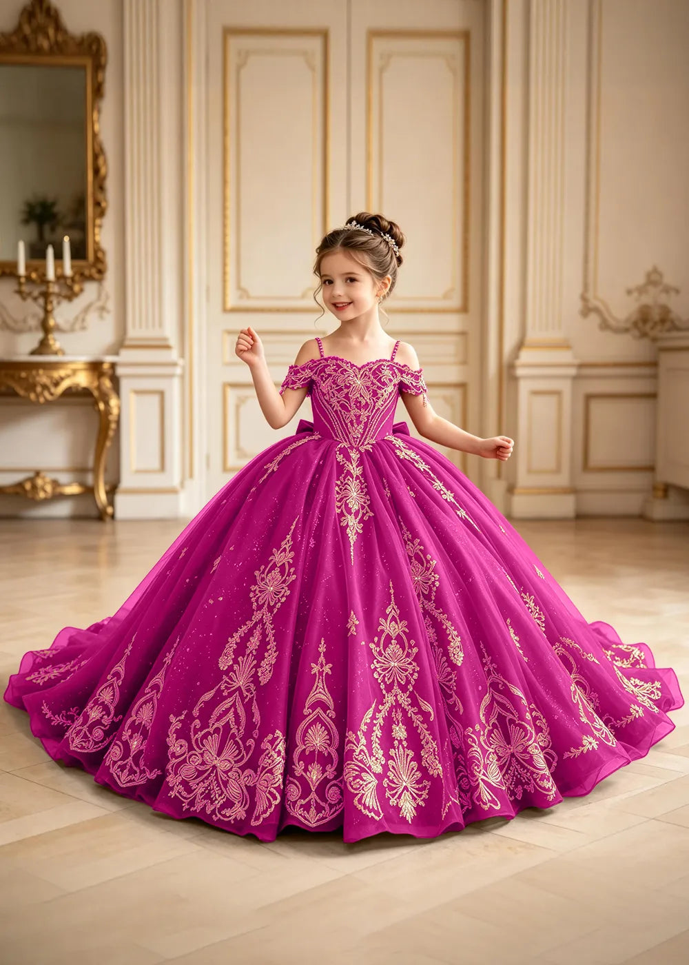 Royal Off-Shoulder Corset Princess Formal Gown
