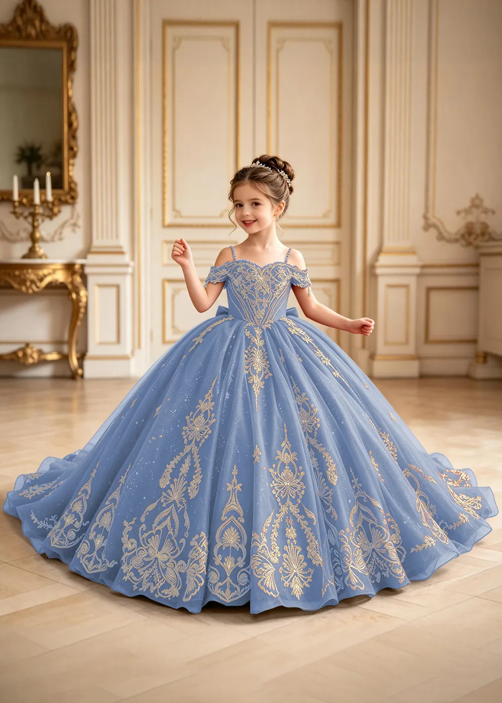 Royal Off-Shoulder Corset Princess Formal Gown