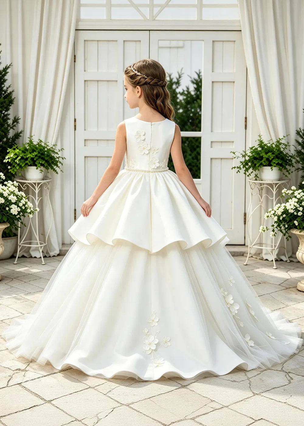 Spitzenkleid mit schulterfreiem Design