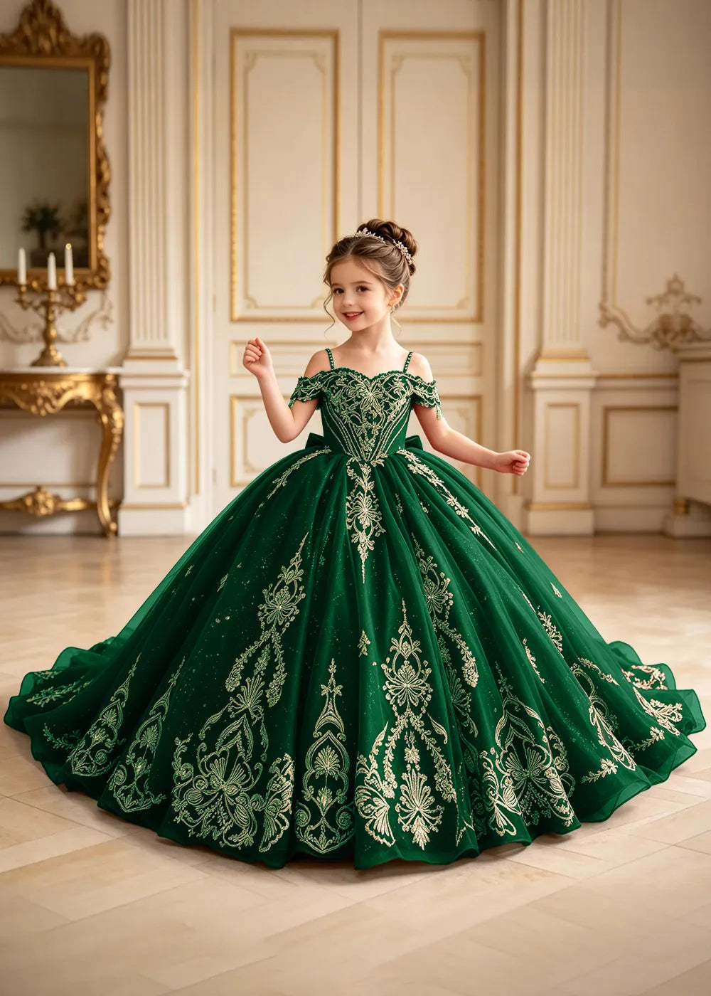 Royal Off-Shoulder Corset Princess Formal Gown