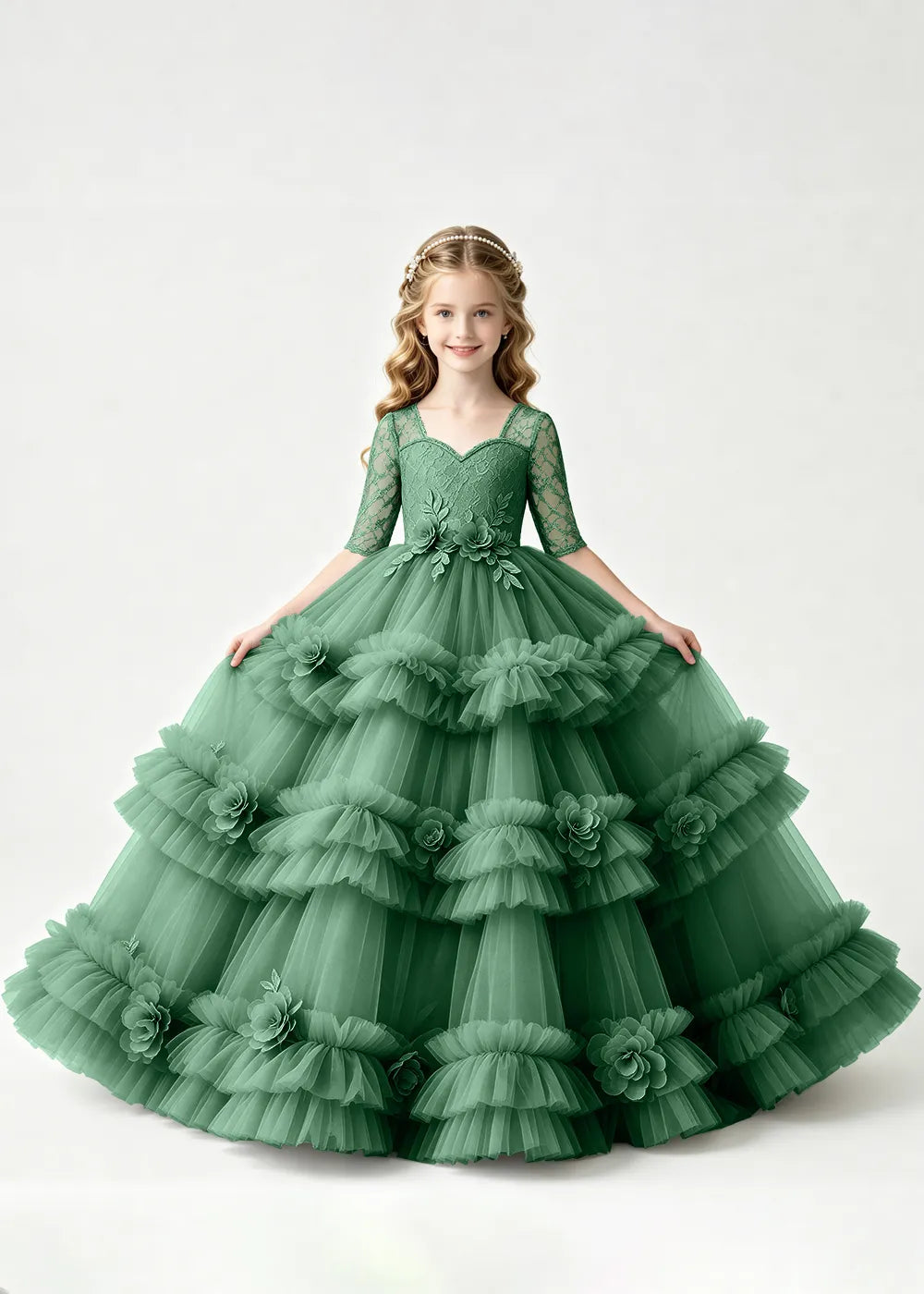 Spitzenkleid mit schulterfreiem Design