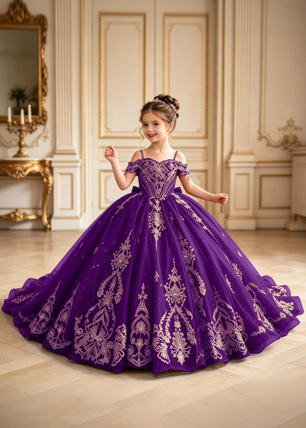 Royal Off-Shoulder Corset Princess Formal Gown