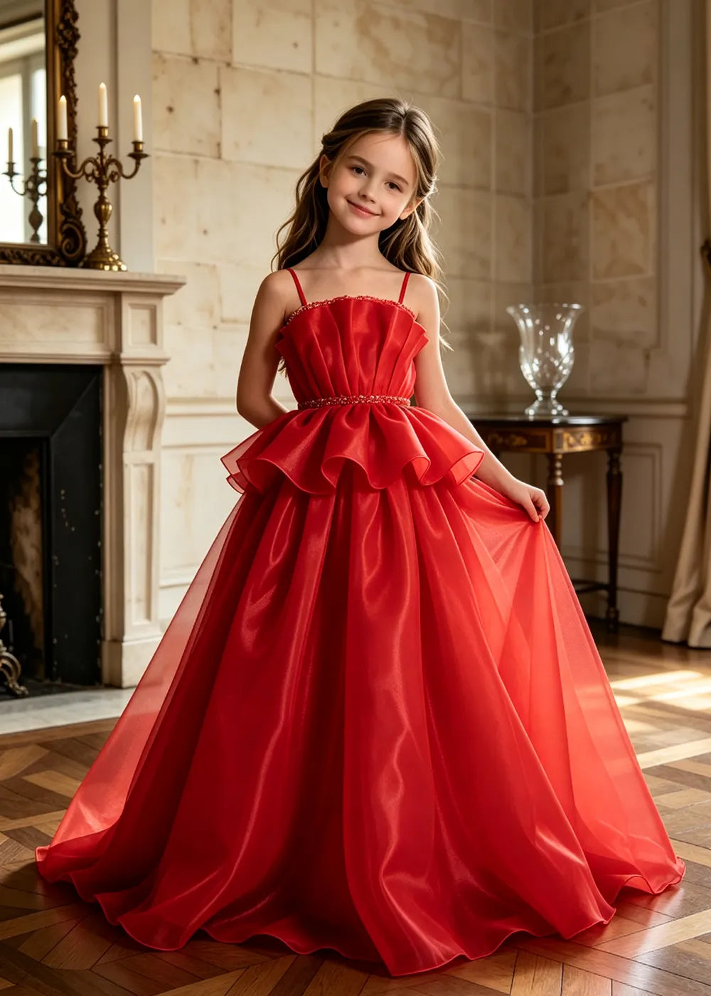Minimalist Junior Bridesmaid Princess Dress