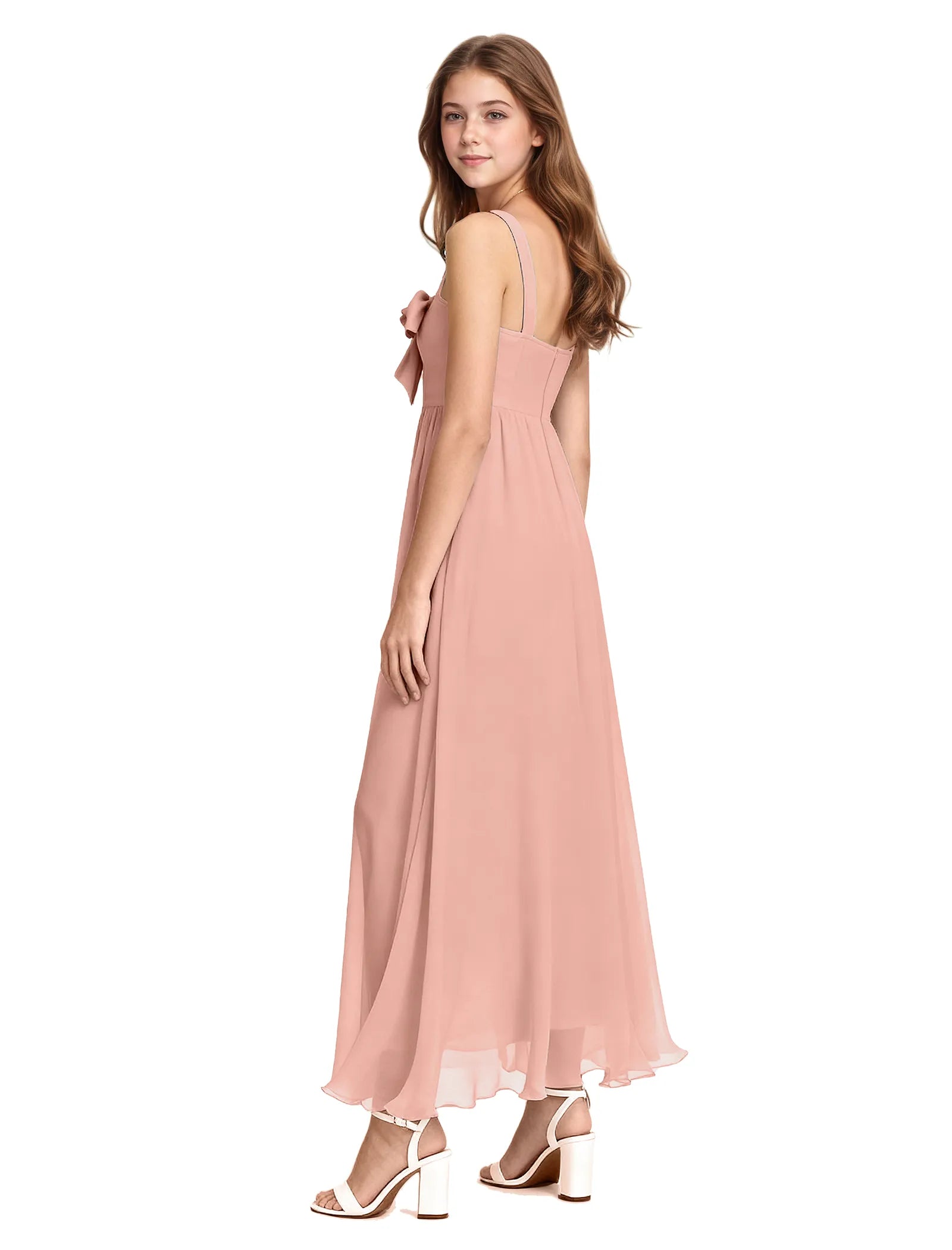 Elegant Bow Junior Bridesmaid Dress