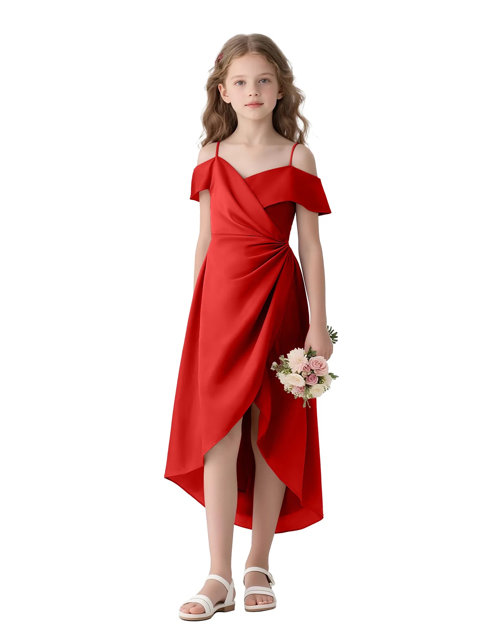 Aurelia Flutter Shoulder Party Dress