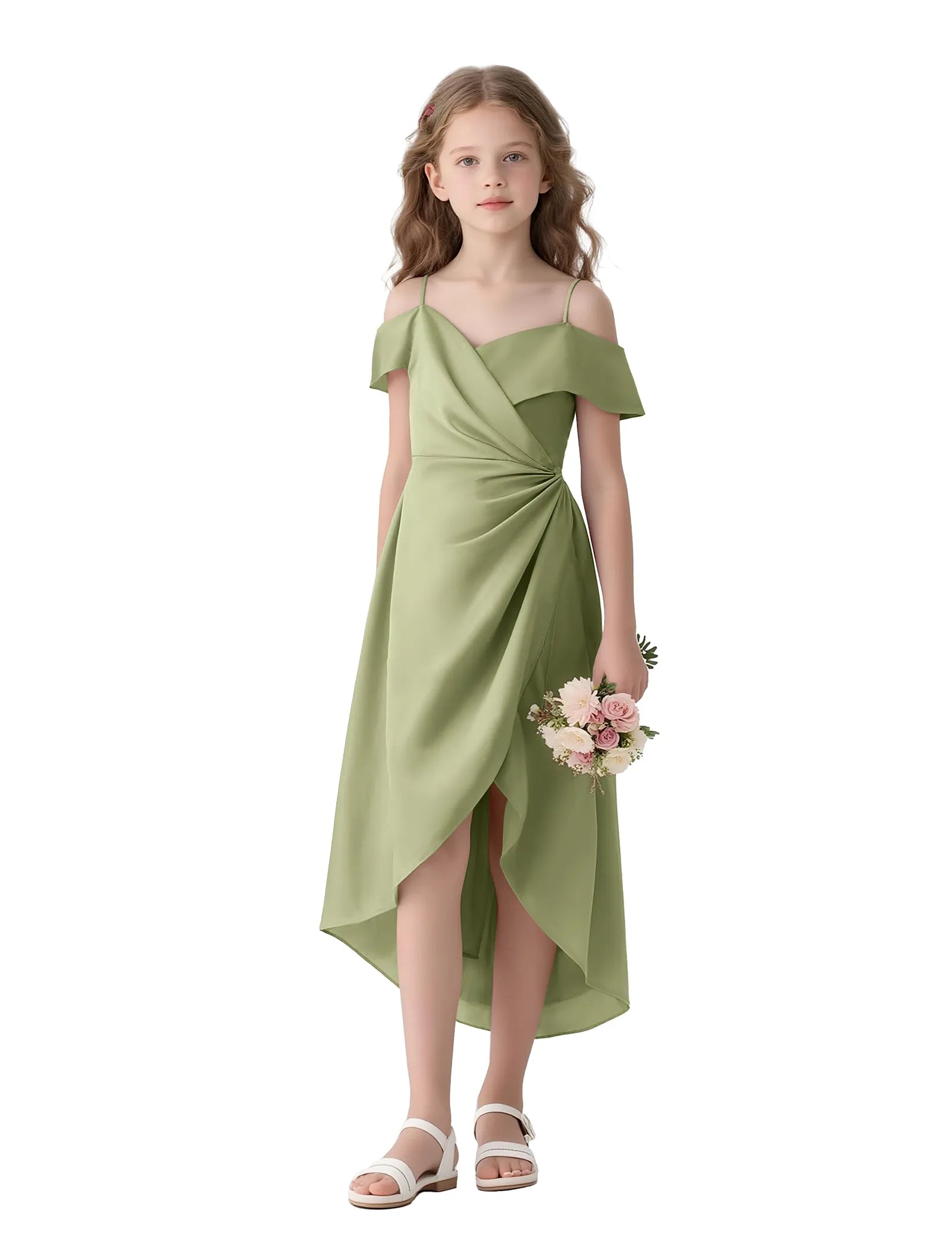 Aurelia Flutter Shoulder Party Dress