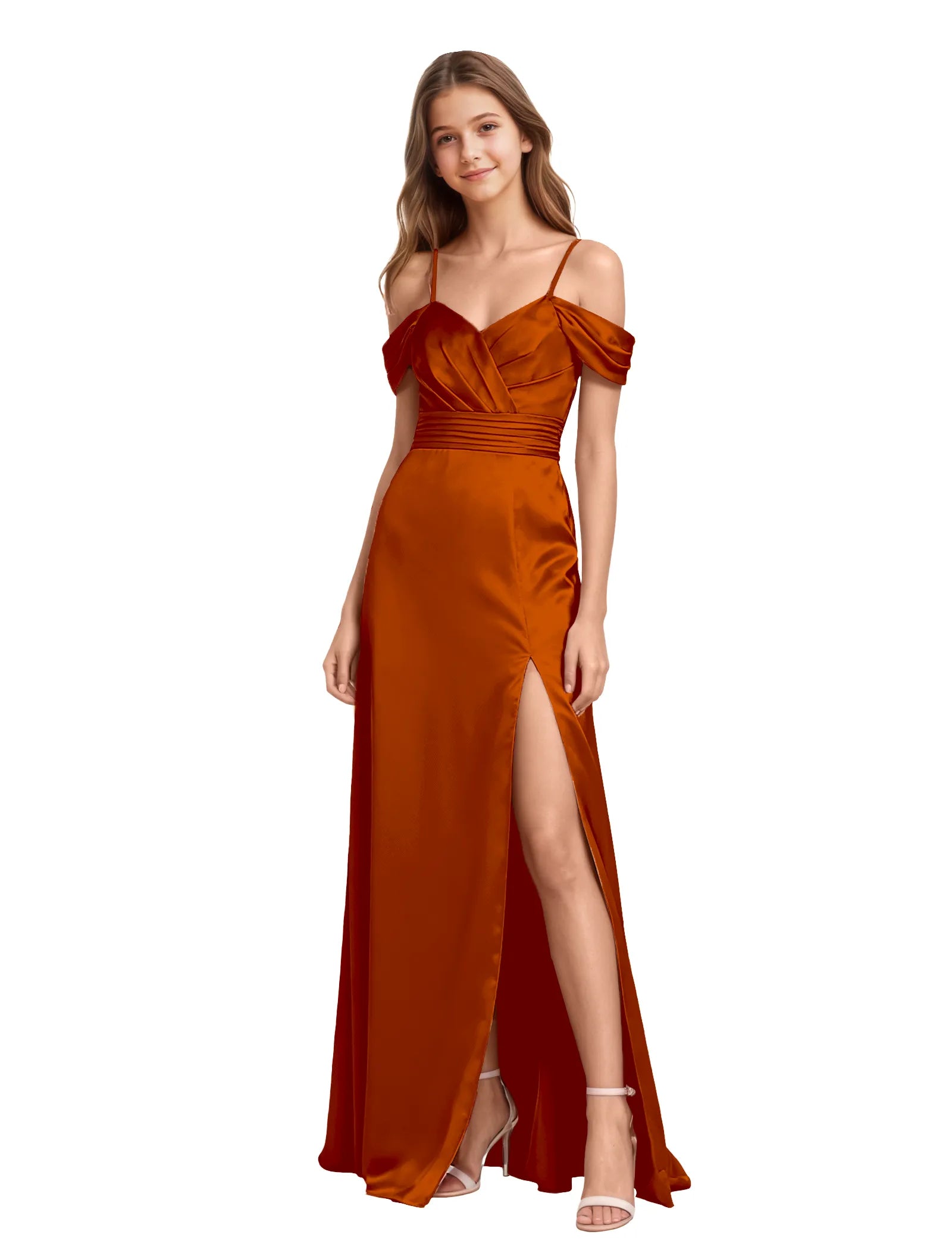 Vestido de princesa sin mangas de encaje
