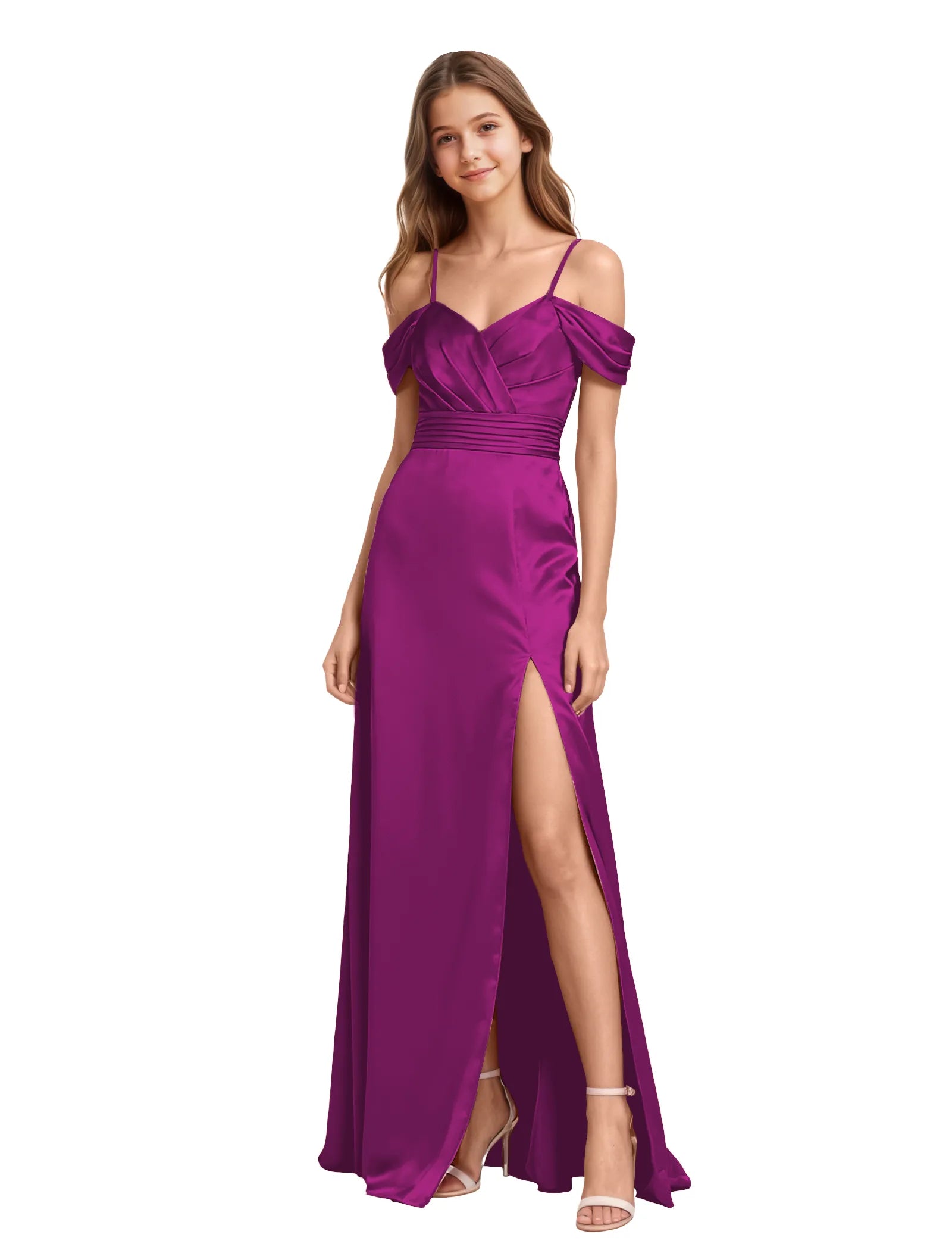 Vestido de princesa sin mangas de encaje