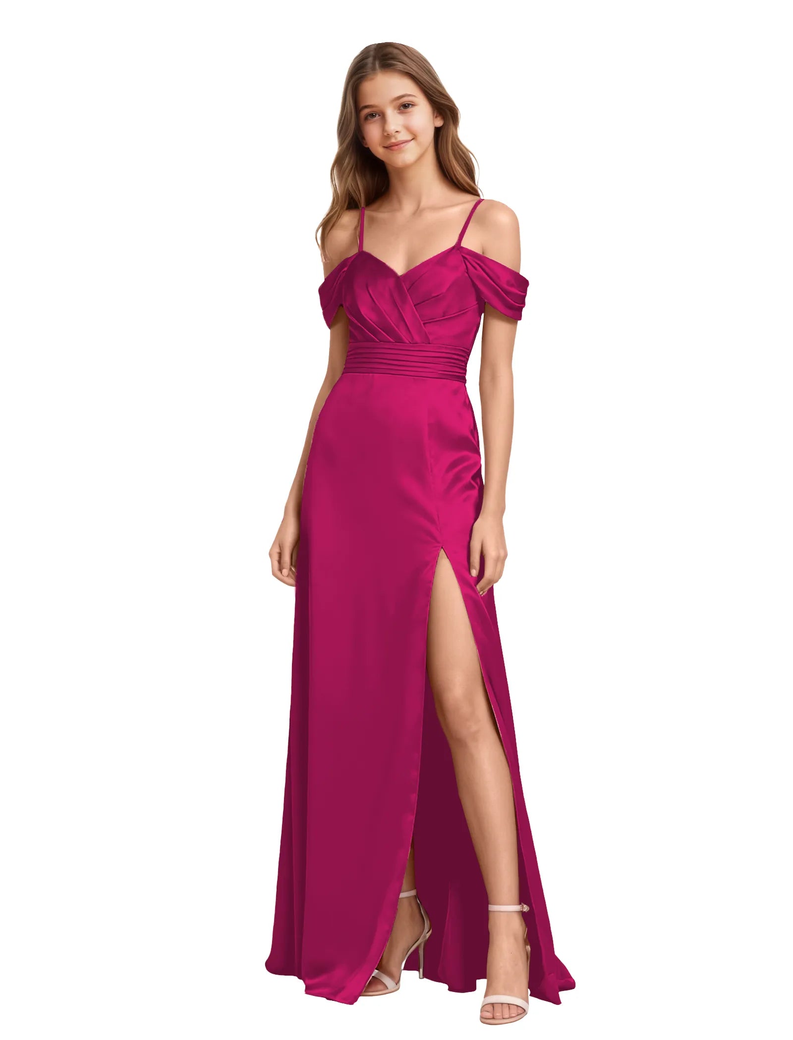 Vestido de princesa sin mangas de encaje