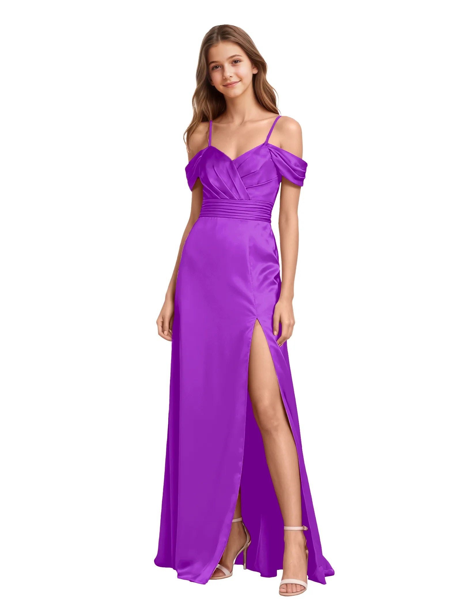 Vestido de princesa sin mangas de encaje