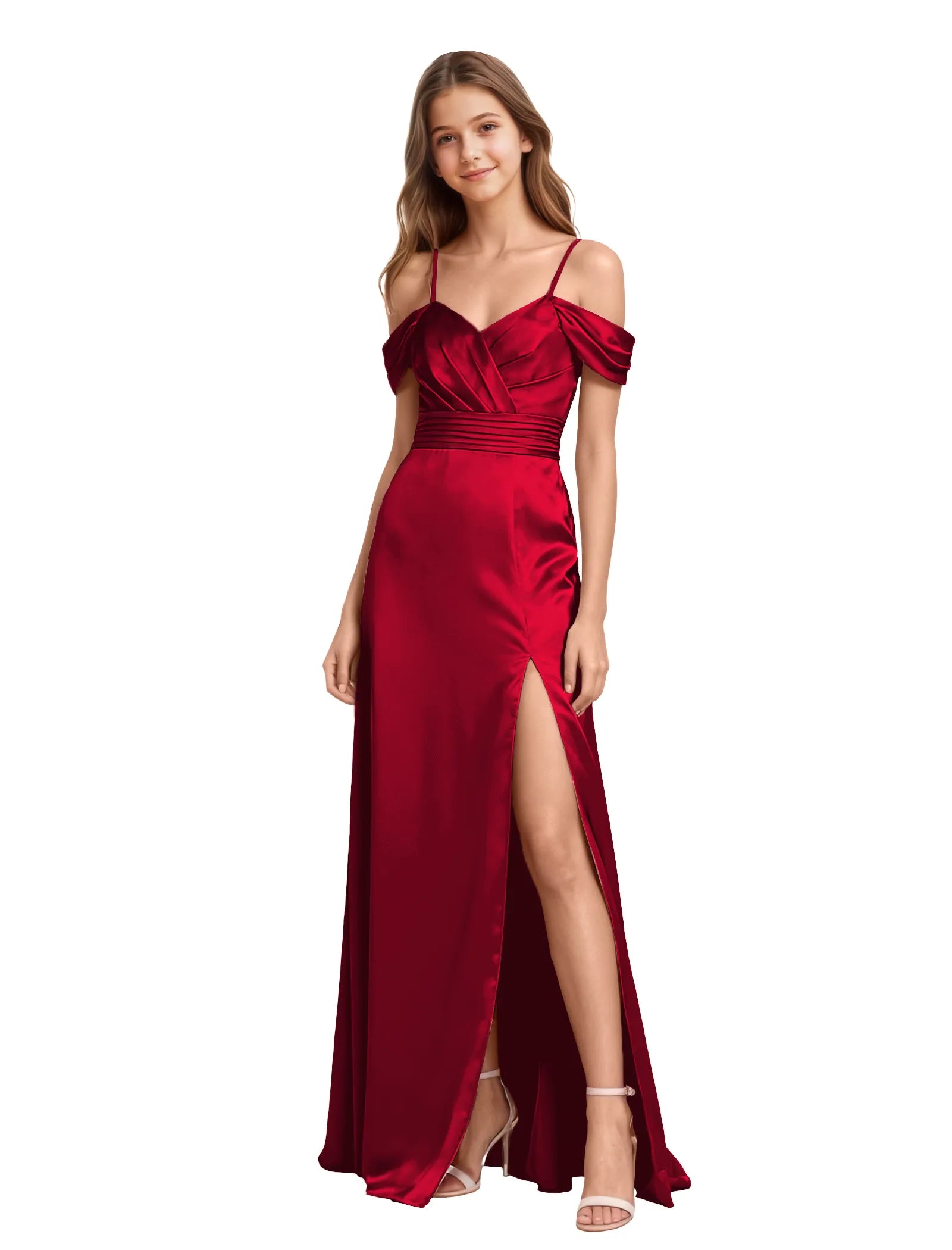 Vestido de princesa sin mangas de encaje