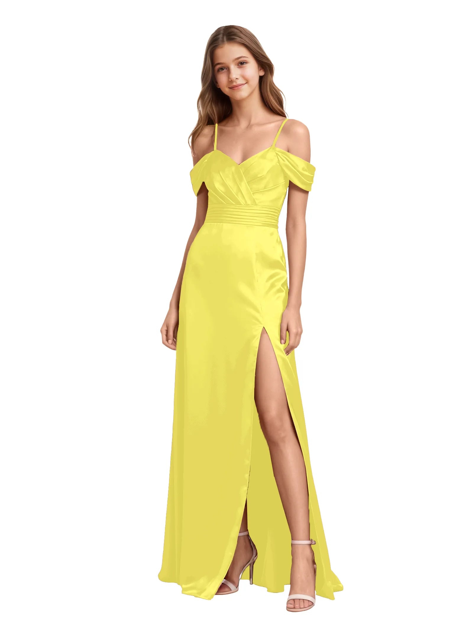 Vestido de princesa sin mangas de encaje