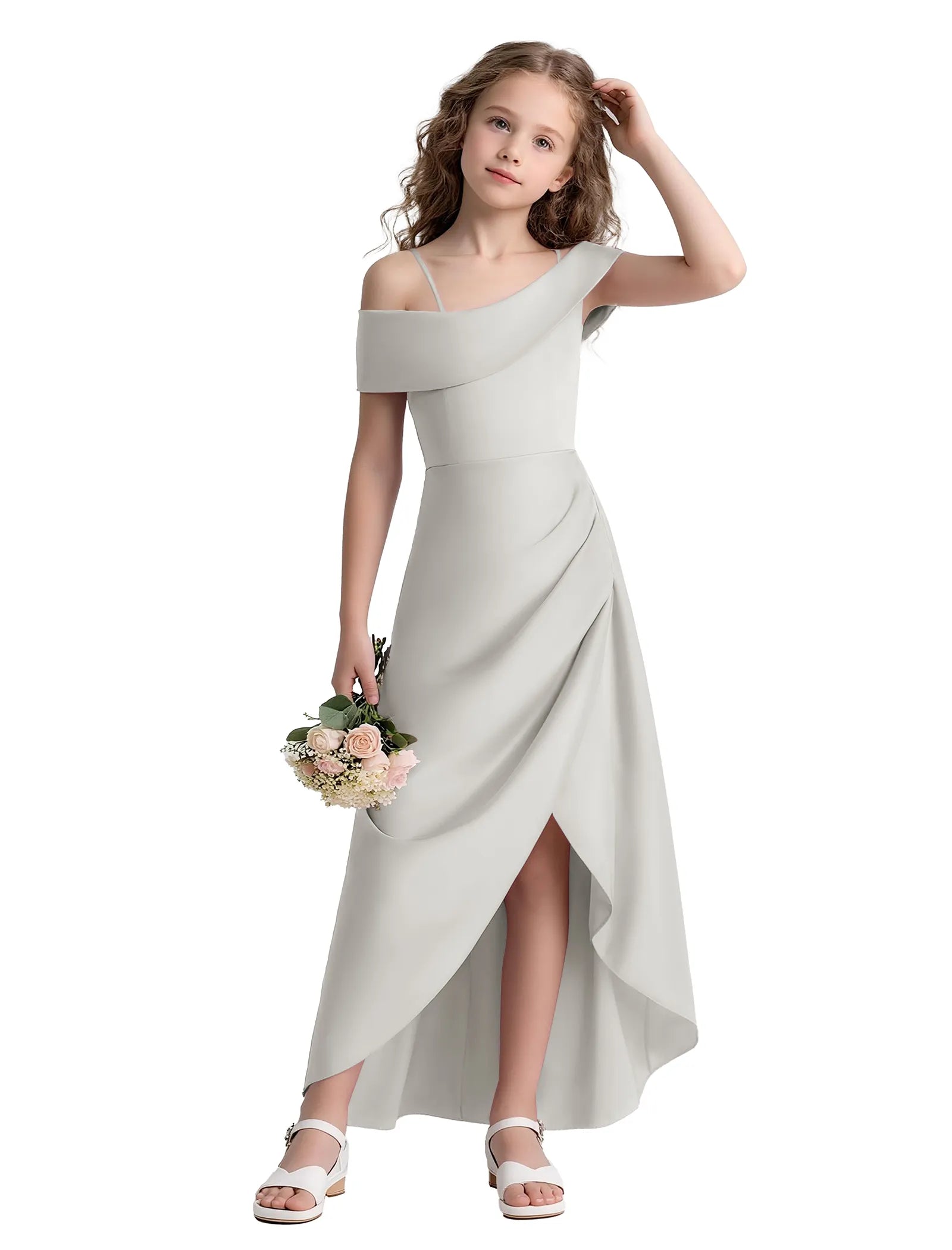 Spitzenkleid mit schulterfreiem Design