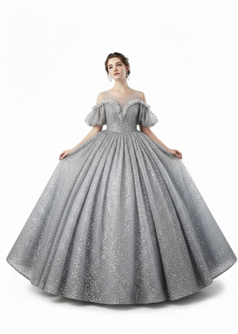 Galaxy Whisper Evening Dress