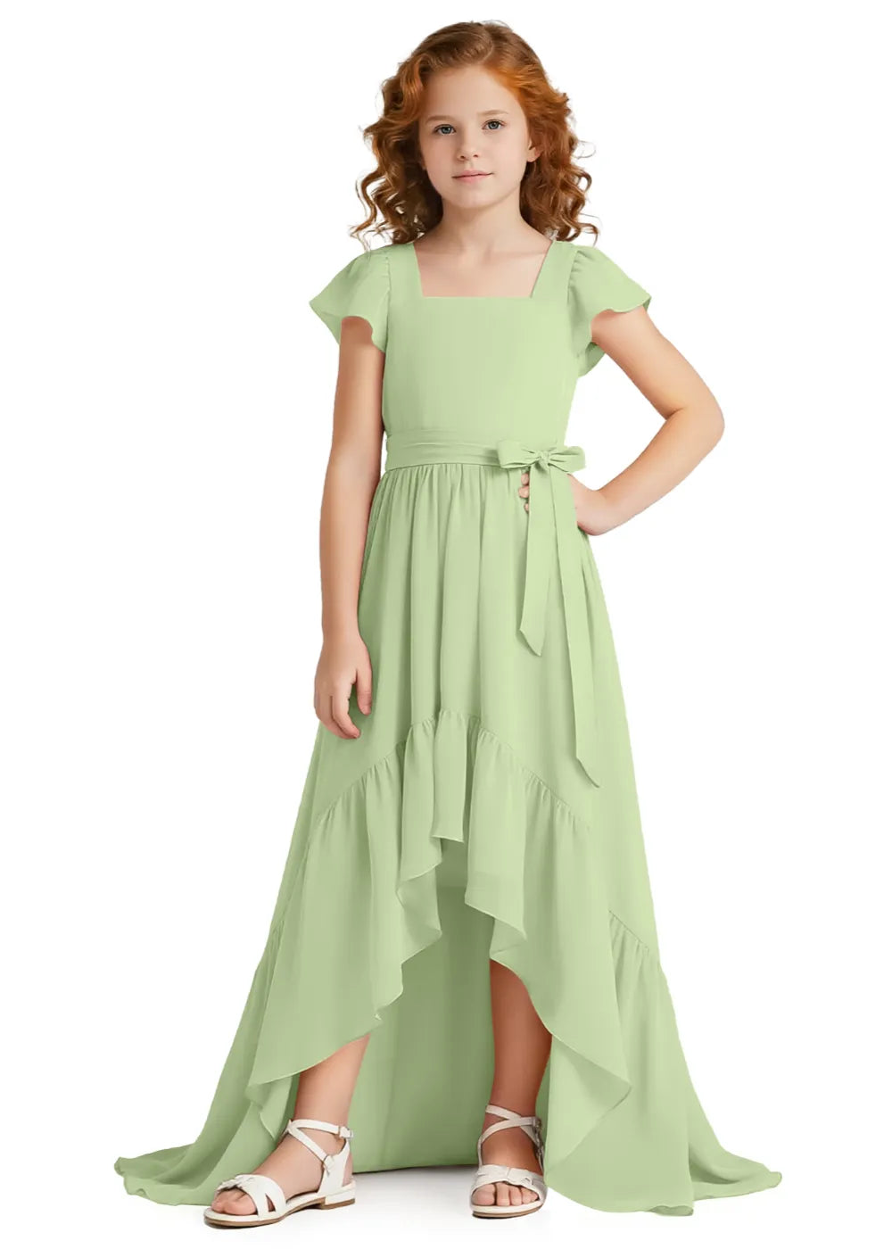 Vestido de princesa sin mangas de encaje