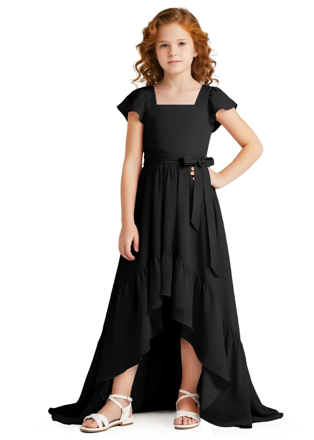 Vestido de princesa sin mangas de encaje