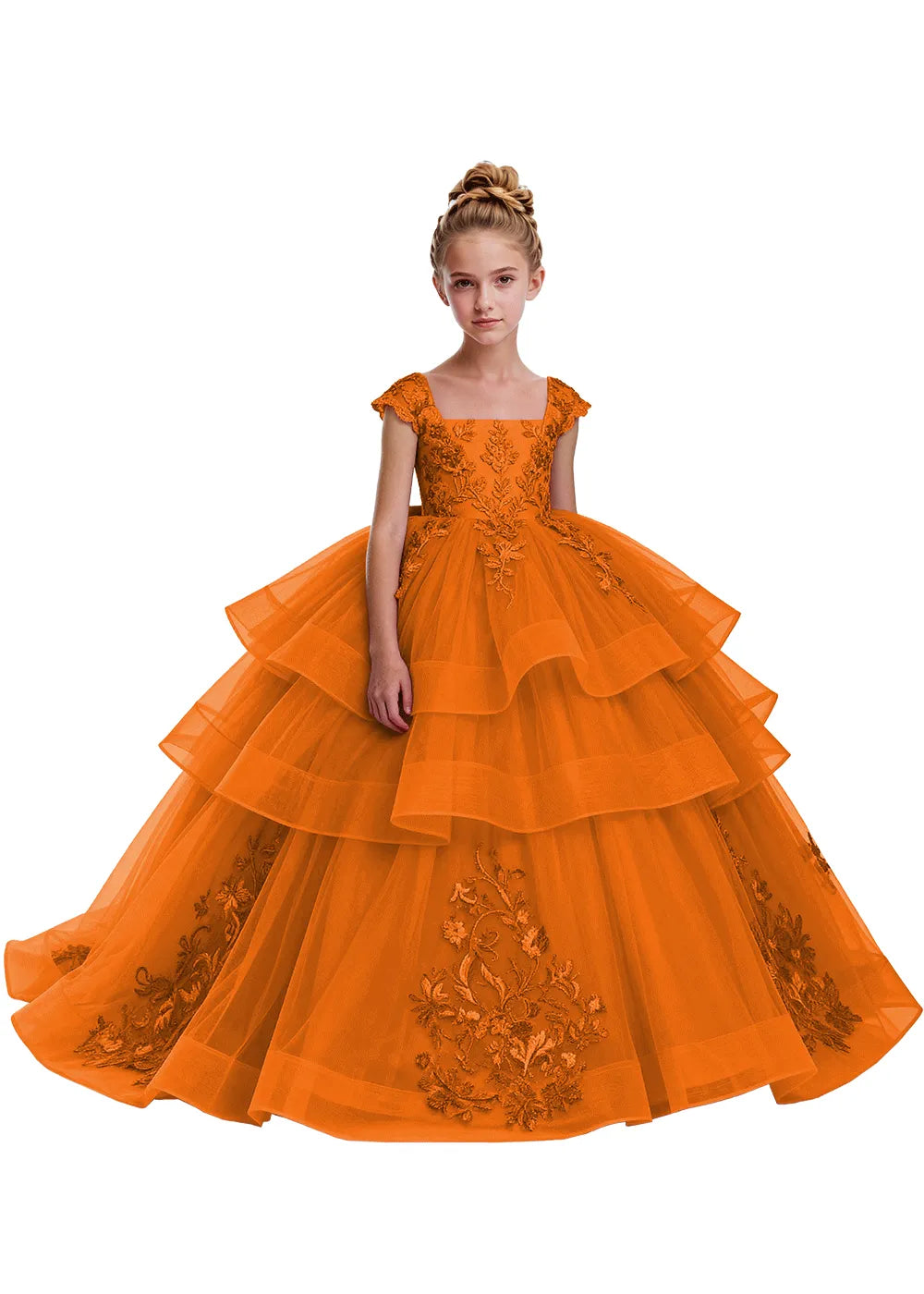 Elegant Tulle Pageant Dress for Girls