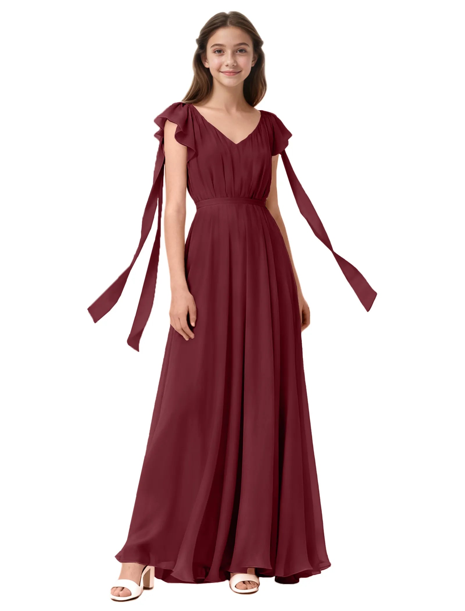 Vestido de princesa sin mangas de encaje