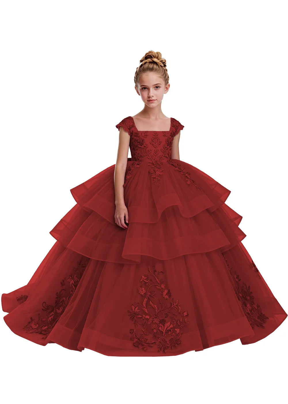 Elegant Tulle Pageant Dress for Girls
