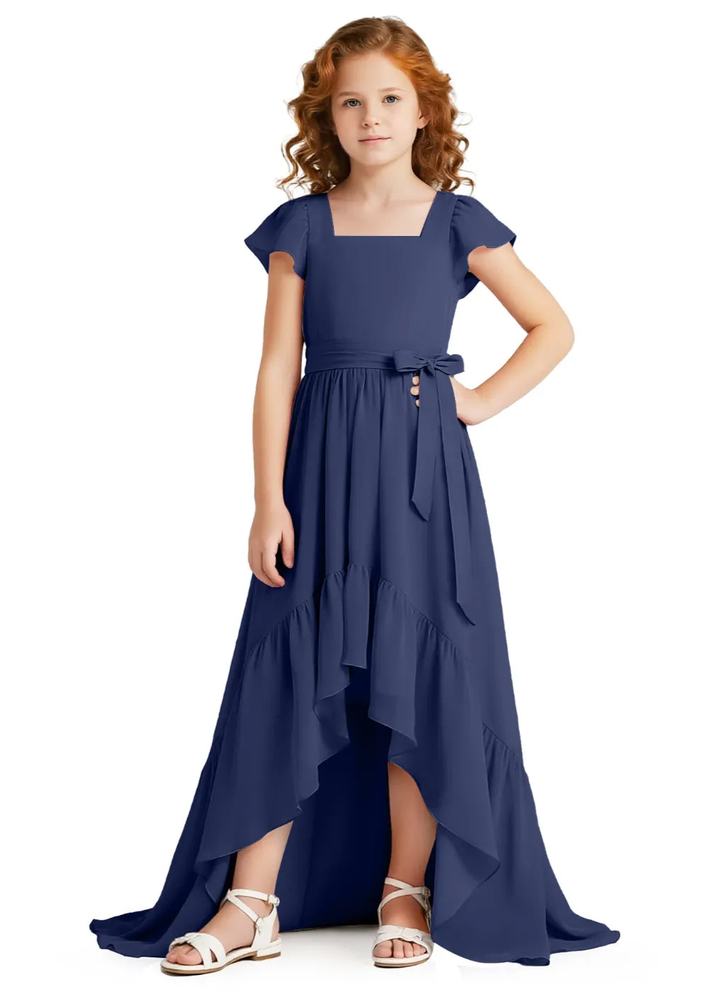 Vestido de princesa sin mangas de encaje