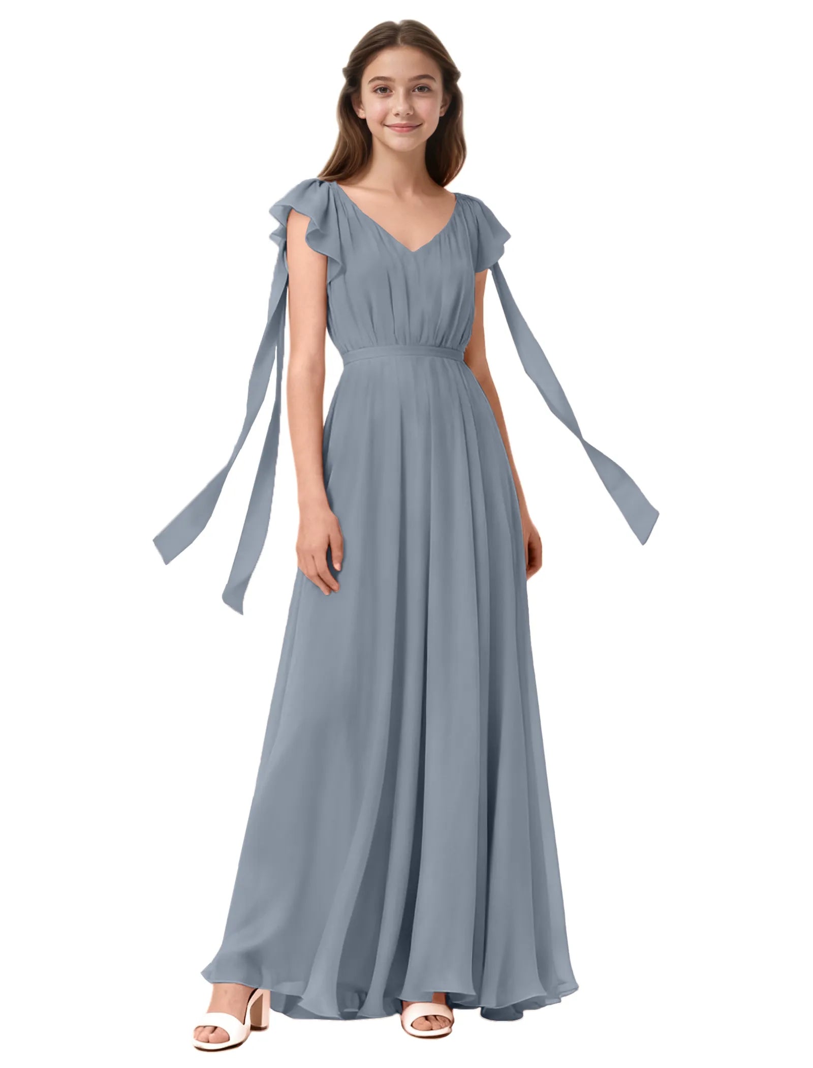 Vestido de princesa sin mangas de encaje