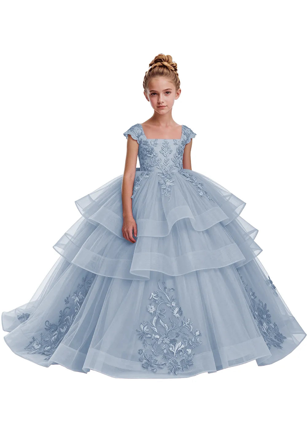 Elegant Tulle Pageant Dress for Girls